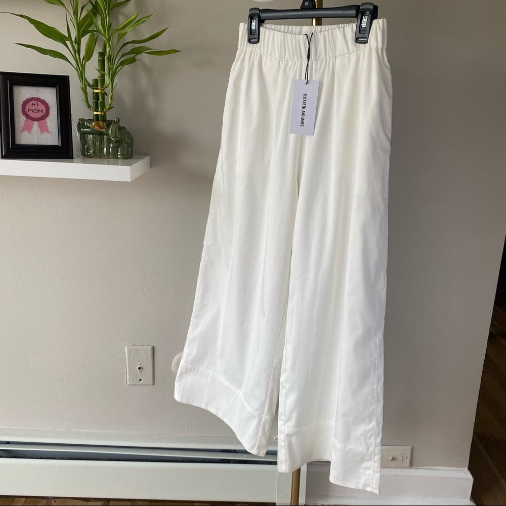 White Wide-leg Pants